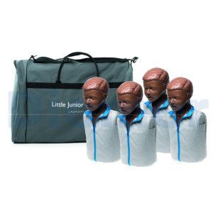 Mannequin Rcp Little Junior Qcpr Skin Black Pack 4 Units